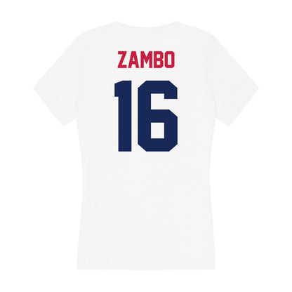 South Alabama - NCAA Baseball : Mason Zambo - Women's V-Neck T-Shirt-1