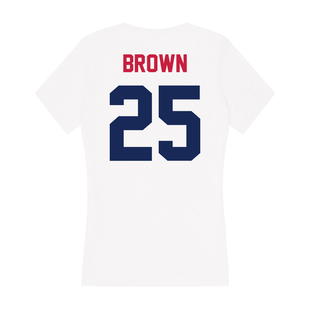 South Alabama - NCAA Men's Basketball : Judah Brown - Women's V-Neck T-Shirt-1