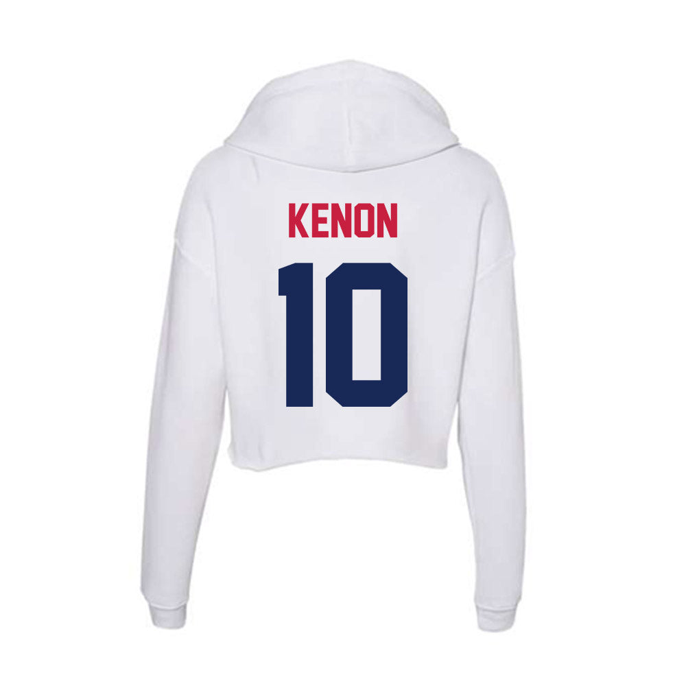 South Alabama - NCAA Football : Saivion Kenon - Women's Crop Fleece Hoodie-1