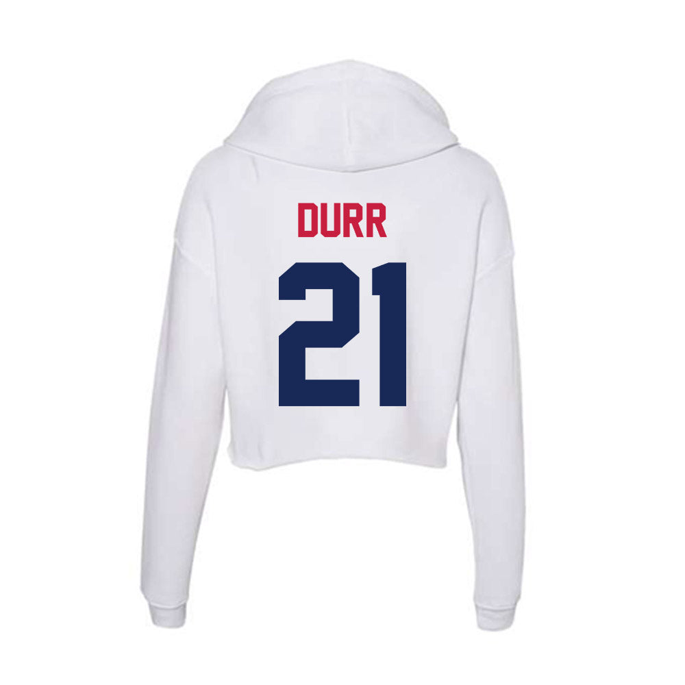 South Alabama - NCAA Football : Jarvis Durr - Women's Crop Fleece Hoodie-1