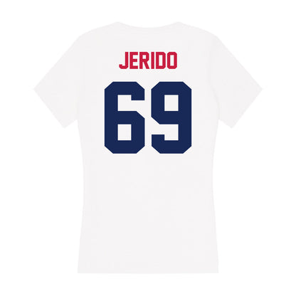 South Alabama - NCAA Football : Kenton Jerido - Women's V-Neck T-Shirt-1