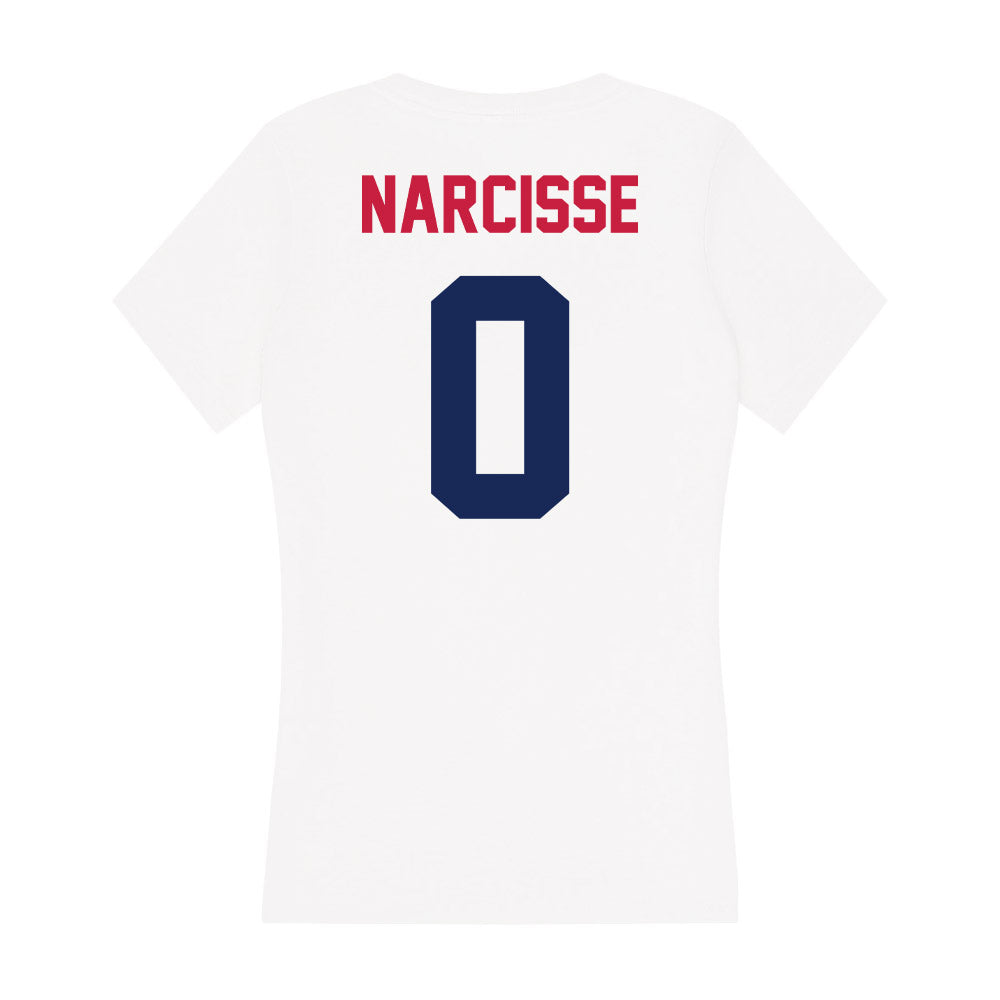 South Alabama - NCAA Women's Basketball : Chrysta Narcisse - Women's V-Neck T-Shirt-1