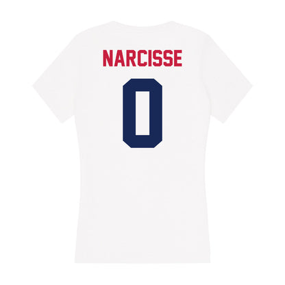 South Alabama - NCAA Women's Basketball : Chrysta Narcisse - Women's V-Neck T-Shirt-1