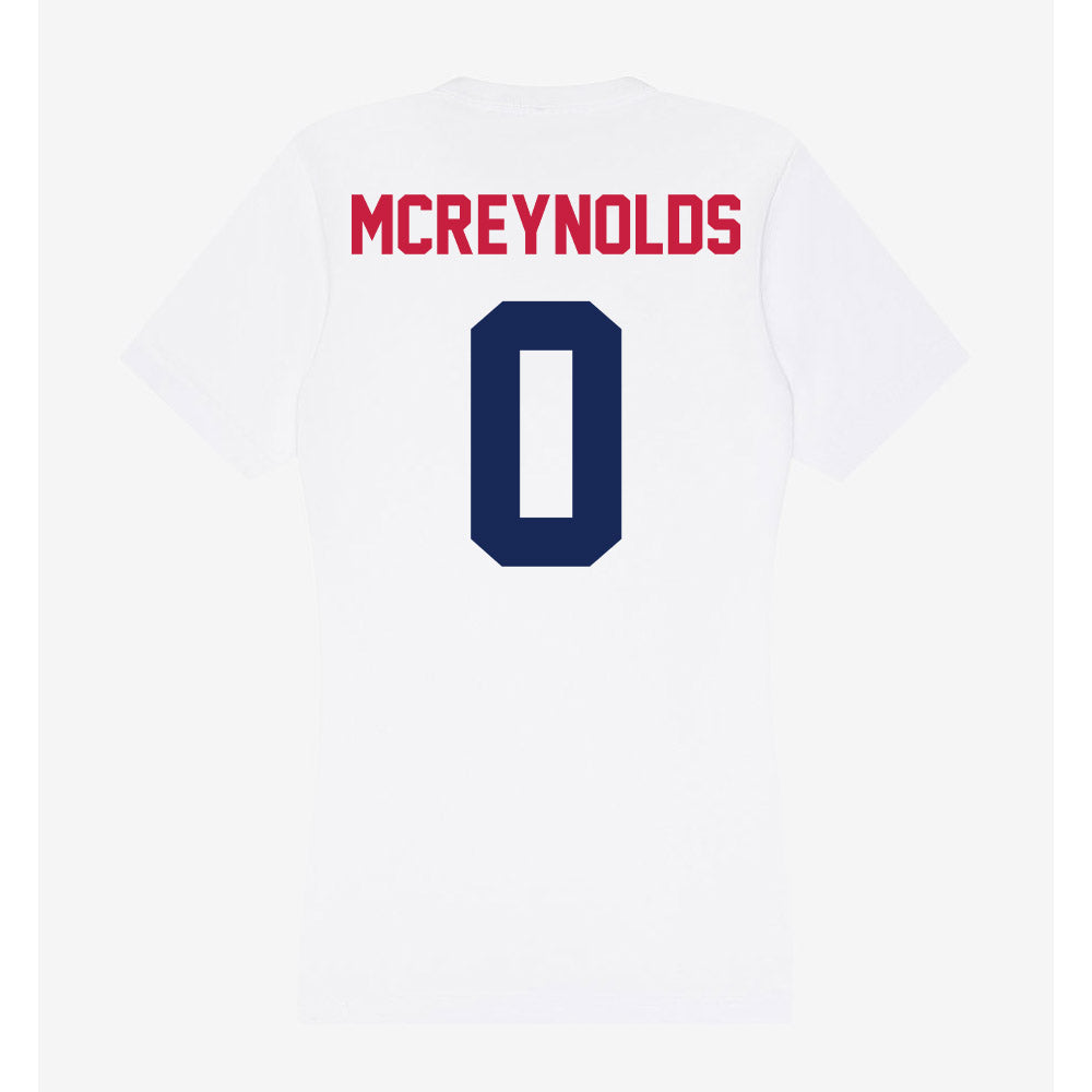 South Alabama - NCAA Football : Braylon Mcreynolds - Women's V-Neck T-Shirt-1