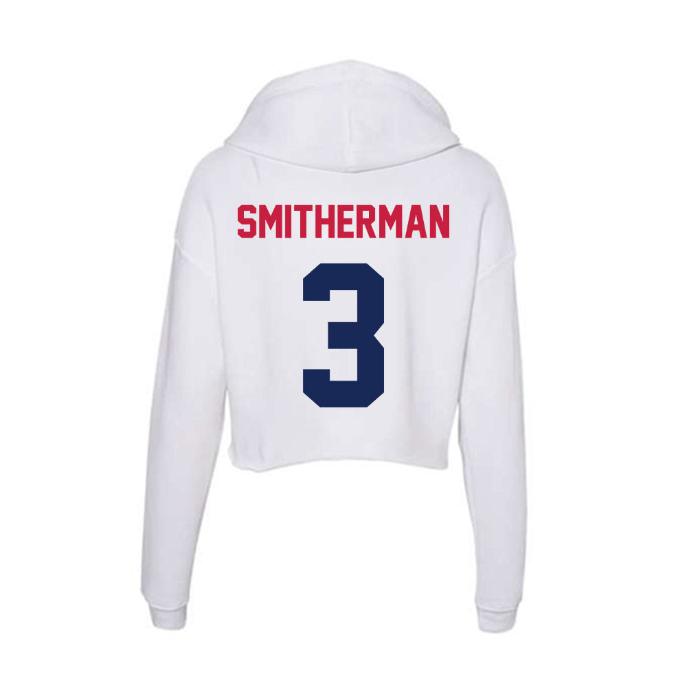 South Alabama - NCAA Women's Basketball : Naomi Smitherman - Women's Crop Fleece Hoodie-1