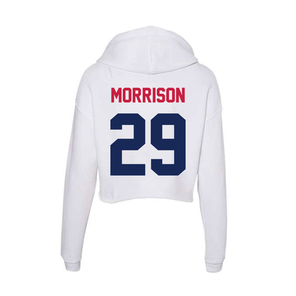 South Alabama - NCAA Baseball : Kyle Morrison - Women's Crop Fleece Hoodie-1