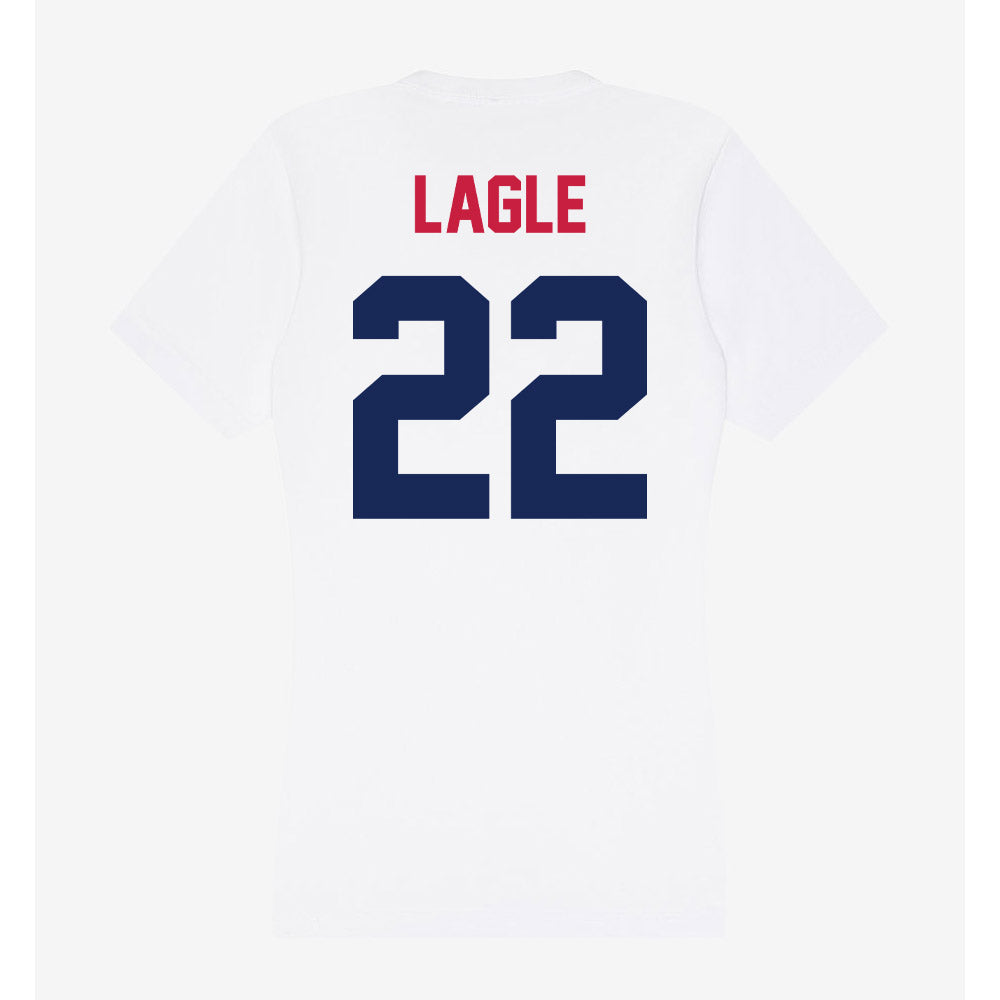 South Alabama - NCAA Softball : Madison Lagle - Women's V-Neck T-Shirt-1