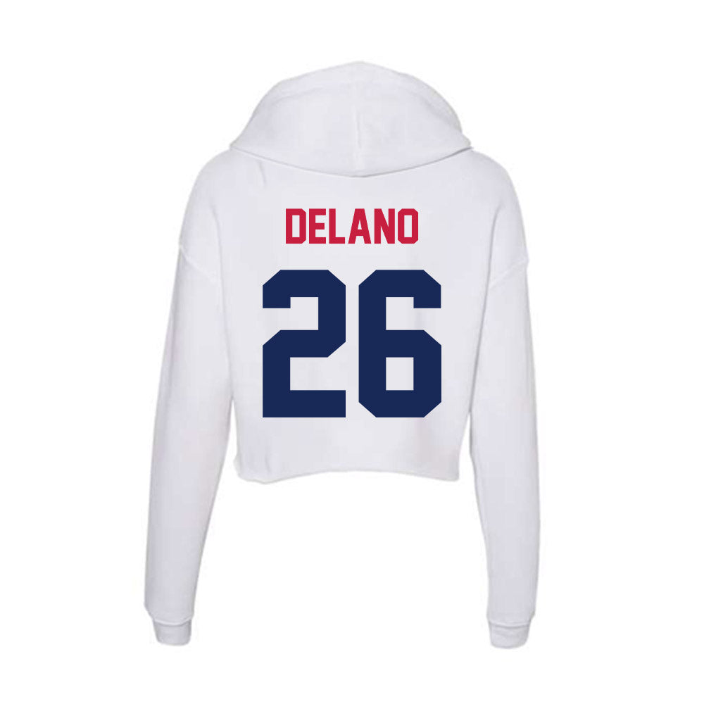 South Alabama - NCAA Baseball : Matthew DeLano - Women's Crop Fleece Hoodie-1