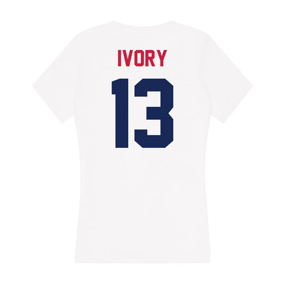 South Alabama - NCAA Football : Javon Ivory - Women's V-Neck T-Shirt-1