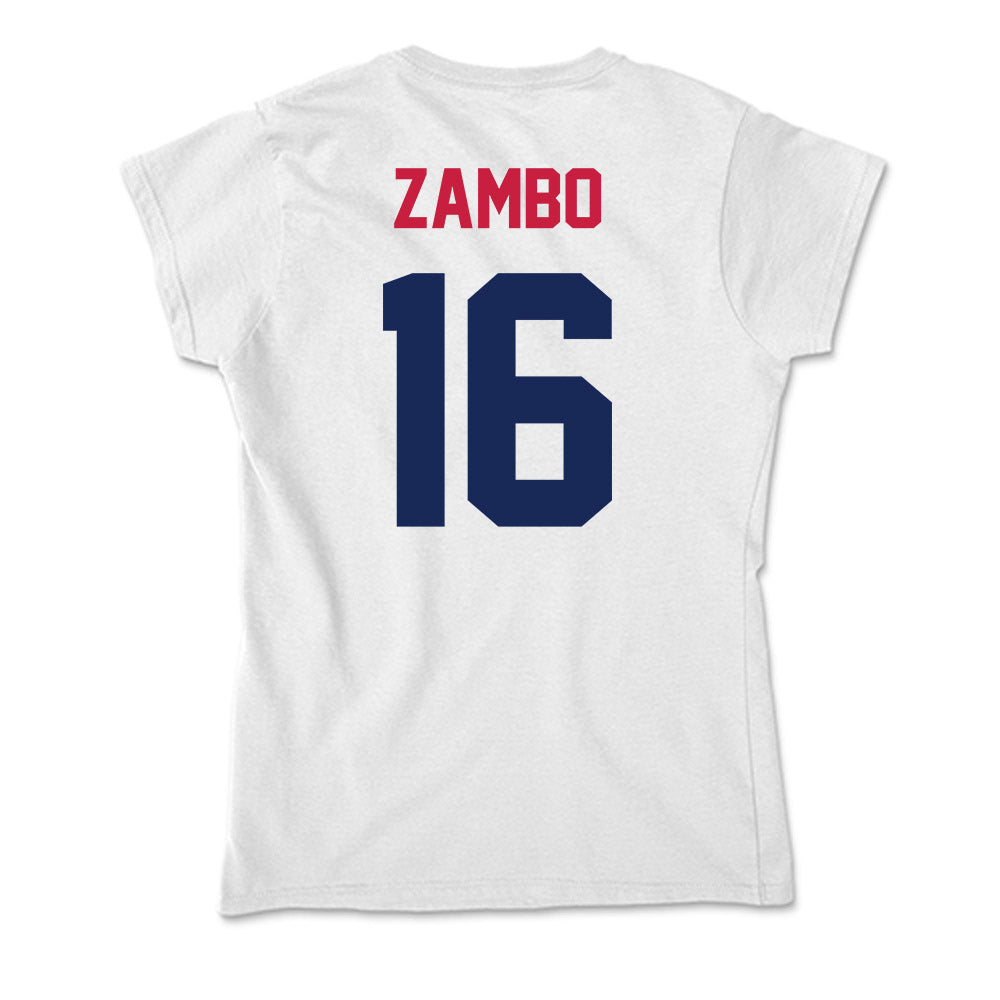 South Alabama - NCAA Baseball : Mason Zambo - Soft Style Women’s T-Shirt-1