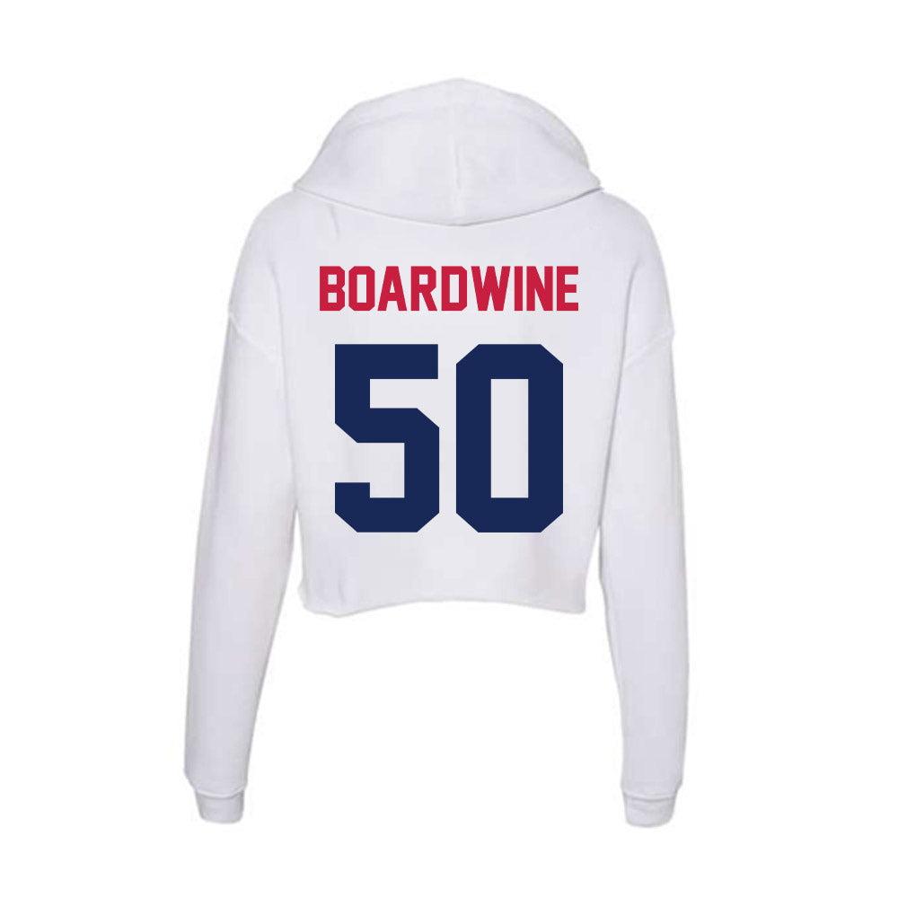 South Alabama - NCAA Baseball : Sam Boardwine - Women's Crop Fleece Hoodie-1