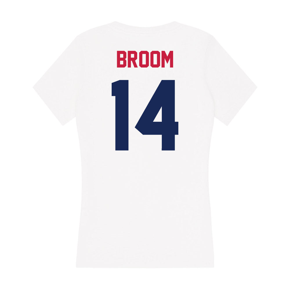 South Alabama - NCAA Men's Basketball : John Broom - Women's V-Neck T-Shirt-1