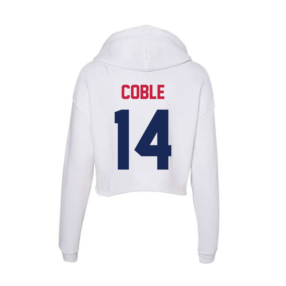 South Alabama - NCAA Softball : Ashleia Coble - Women's Crop Fleece Hoodie-1