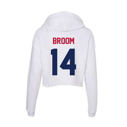 South Alabama - NCAA Men's Basketball : John Broom - Women's Crop Fleece Hoodie-1