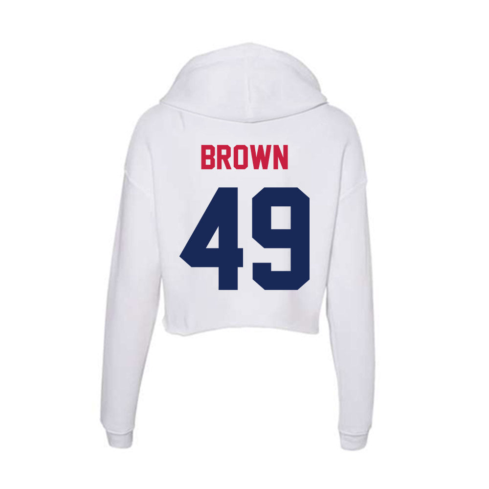 South Alabama - NCAA Football : Tre'Darius Brown - Women's Crop Fleece Hoodie-1