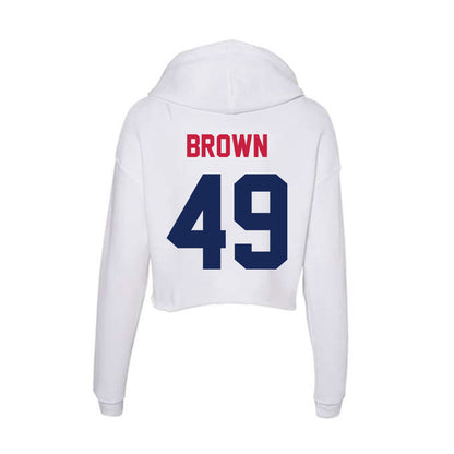 South Alabama - NCAA Football : Tre'Darius Brown - Women's Crop Fleece Hoodie-1