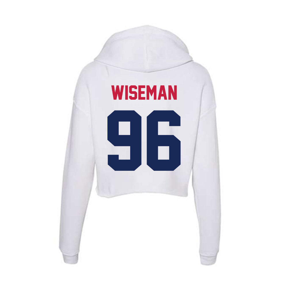 South Alabama - NCAA Football : Dominic Wiseman - Women's Crop Fleece Hoodie-1