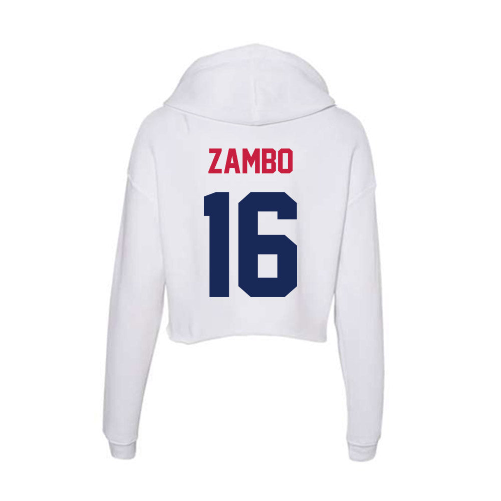 South Alabama - NCAA Baseball : Mason Zambo - Women's Crop Fleece Hoodie-1