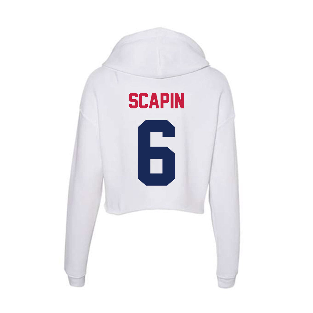  - NCAA Softball : Sydney Scapin - Women's Crop Fleece Hoodie-1