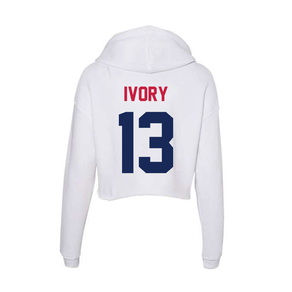 South Alabama - NCAA Football : Javon Ivory - Women's Crop Fleece Hoodie-1