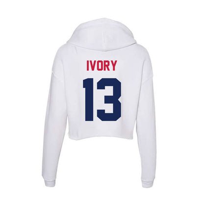 South Alabama - NCAA Football : Javon Ivory - Women's Crop Fleece Hoodie-1