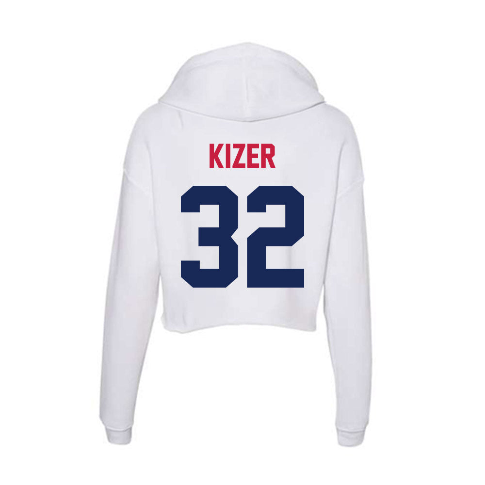 South Alabama - NCAA Men's Basketball : Caleb Kizer - Women's Crop Fleece Hoodie-1