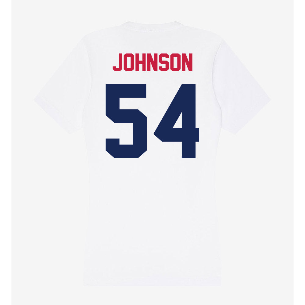 South Alabama - NCAA Football : Leavy Johnson - Women's V-Neck T-Shirt-1