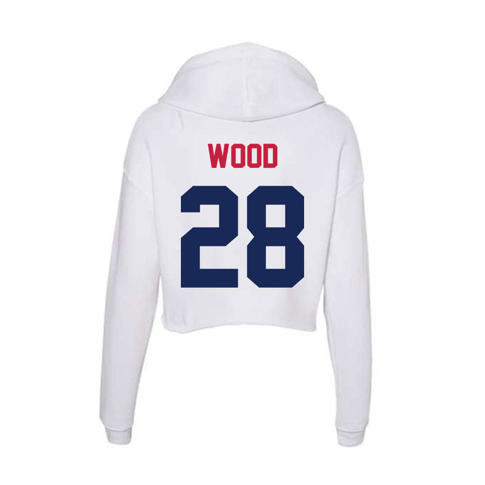 South Alabama - NCAA Baseball : Nathan Wood - Women's Crop Fleece Hoodie-1