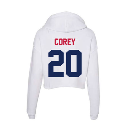 South Alabama - NCAA Men's Basketball : Myles Corey - Women's Crop Fleece Hoodie-1