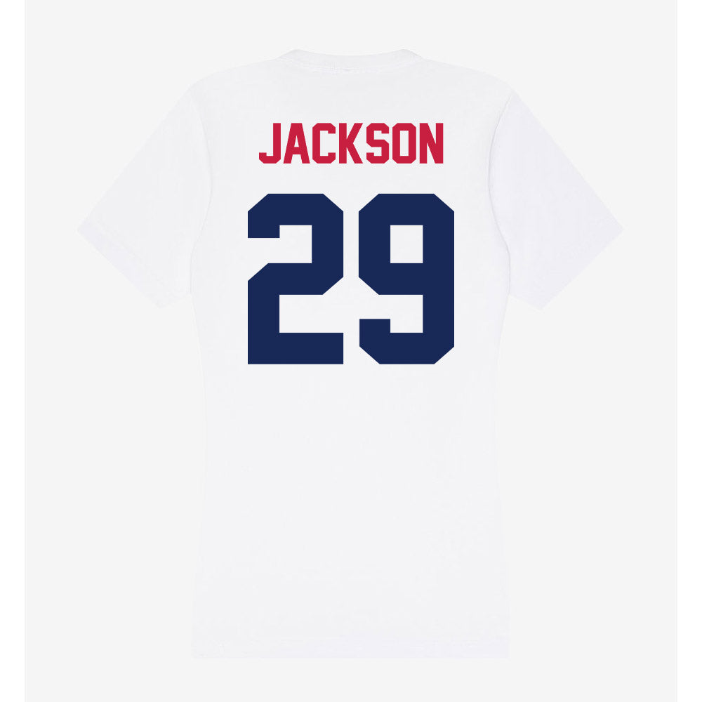 South Alabama - NCAA Football : Kaleb Jackson - Women's V-Neck T-Shirt-1