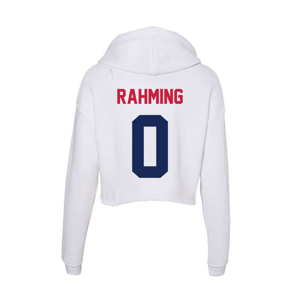 South Alabama - NCAA Men's Basketball : Cantia Rahming - Women's Crop Fleece Hoodie-1