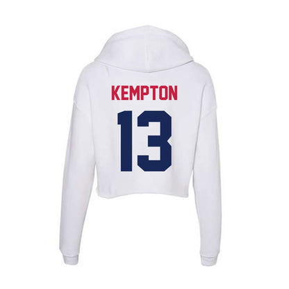 South Alabama - NCAA Women's Soccer : Peyton Kempton - Women's Crop Fleece Hoodie-1