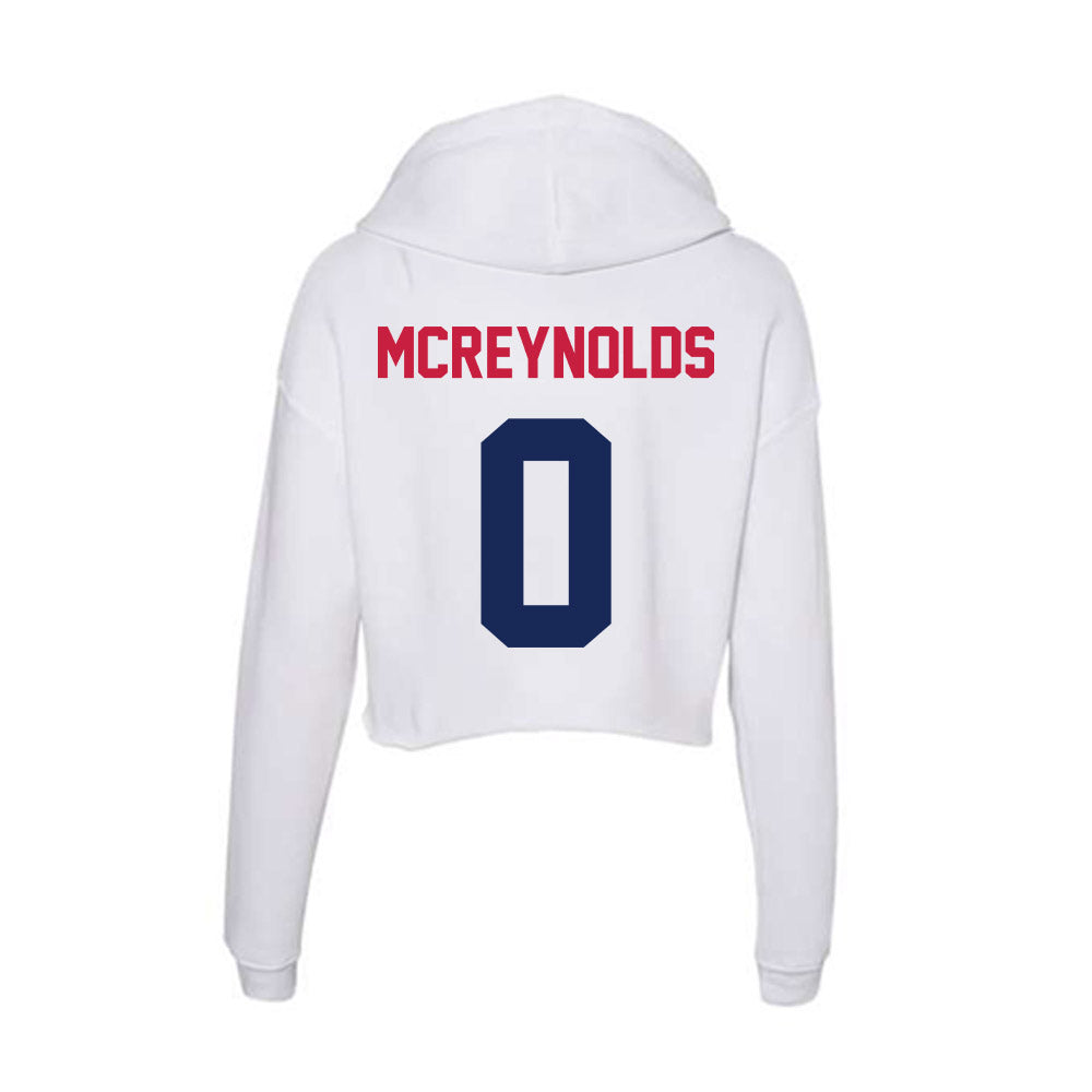 South Alabama - NCAA Football : Braylon Mcreynolds - Women's Crop Fleece Hoodie-1