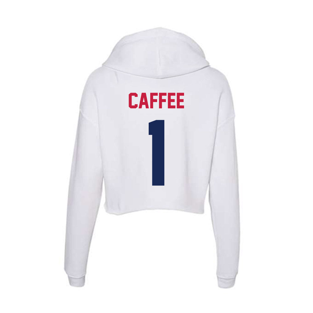 South Alabama - NCAA Football : Dashaun Caffee - Women's Crop Fleece Hoodie-1