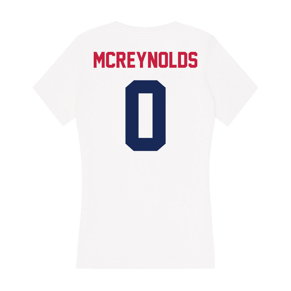 South Alabama - NCAA Football : Braylon Mcreynolds - Women's V-Neck T-Shirt-1