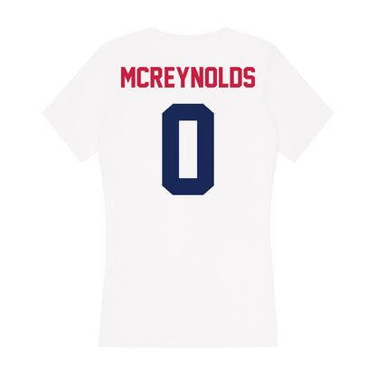 South Alabama - NCAA Football : Braylon Mcreynolds - Women's V-Neck T-Shirt-1