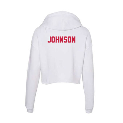 South Alabama - NCAA Men's Track & Field : Alex Johnson - Women's Crop Fleece Hoodie-1