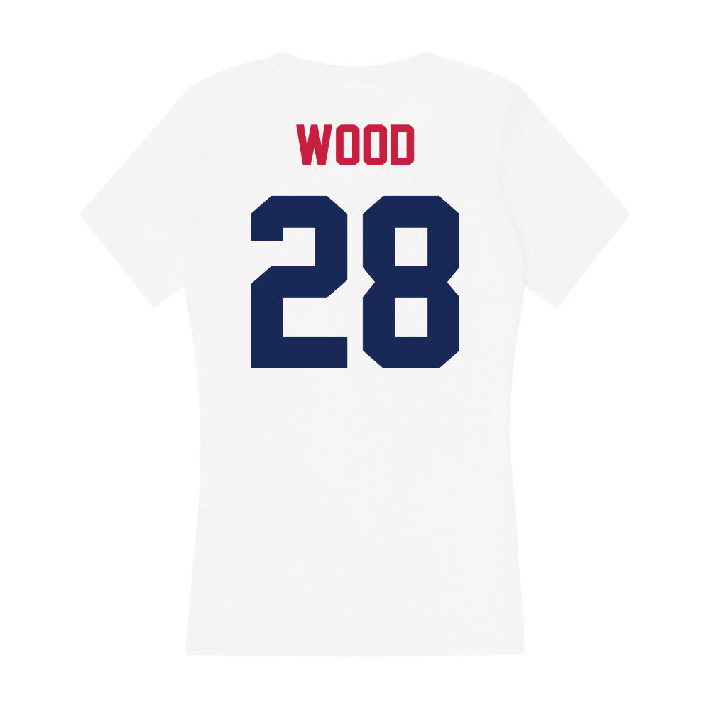 South Alabama - NCAA Baseball : Nathan Wood - Women's V-Neck T-Shirt-1