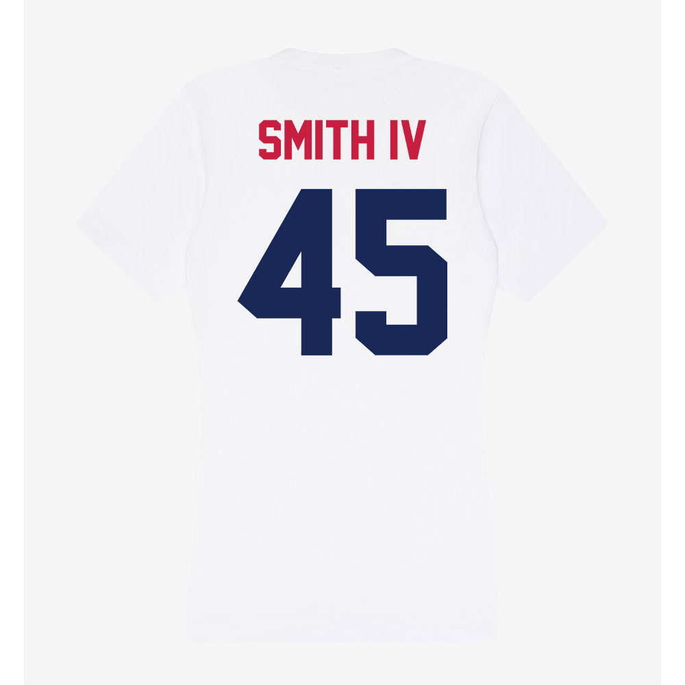 South Alabama - NCAA Football : Edward Smith IV - Women's V-Neck T-Shirt-1