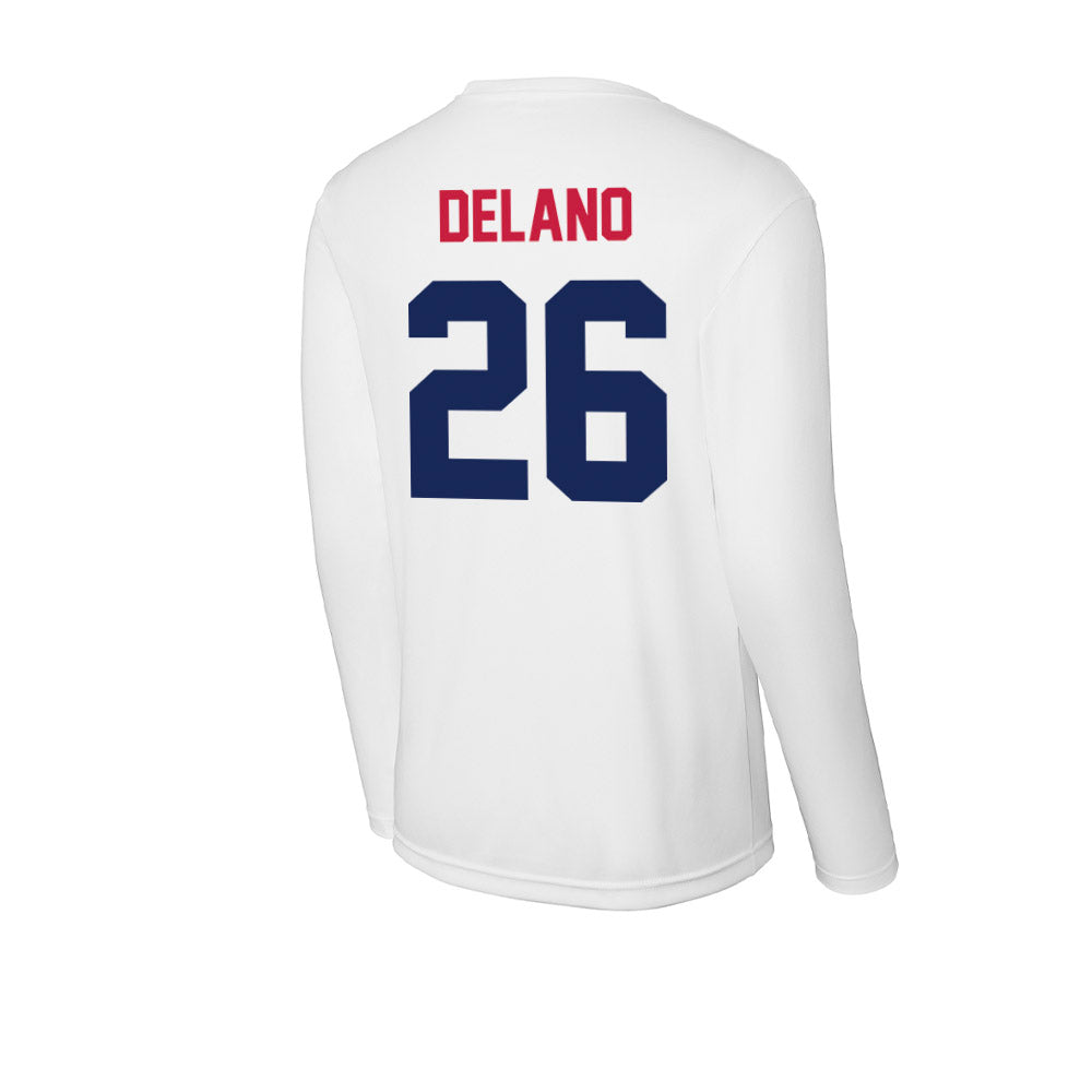 South Alabama - NCAA Baseball : Matthew DeLano - Performance Long Sleeve T-Shirt-1