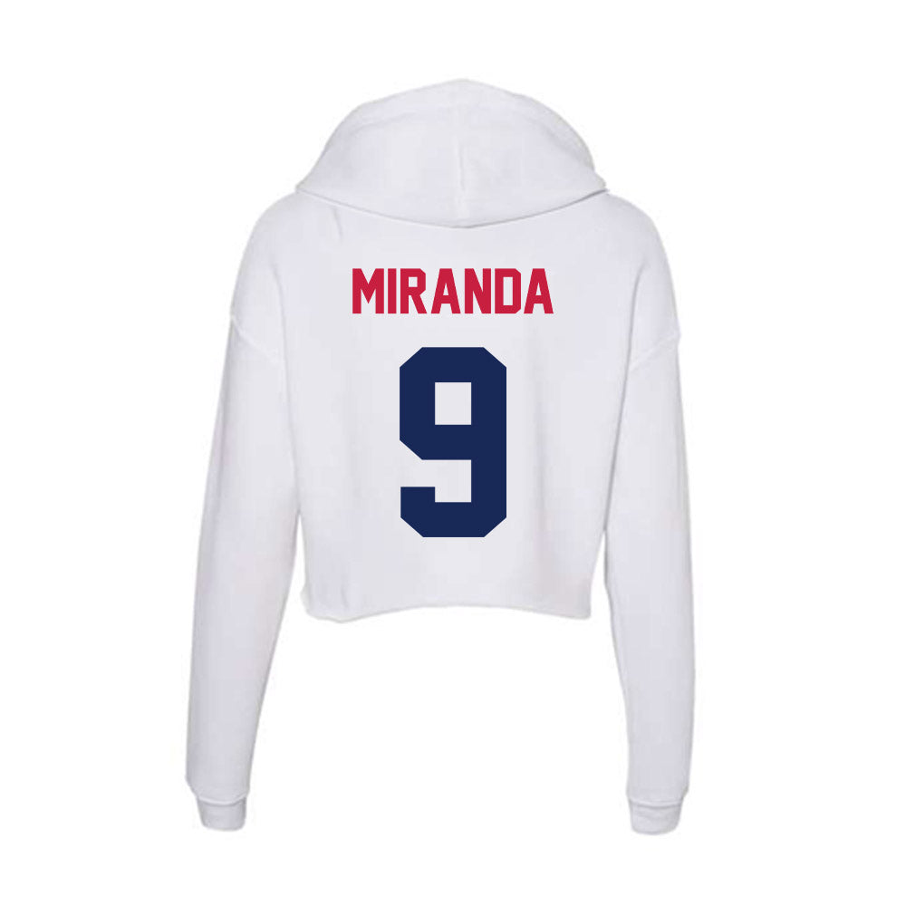 South Alabama - NCAA Baseball : Robert Miranda - Women's Crop Fleece Hoodie-1