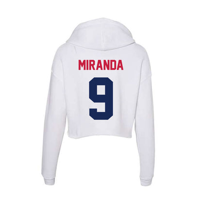 South Alabama - NCAA Baseball : Robert Miranda - Women's Crop Fleece Hoodie-1