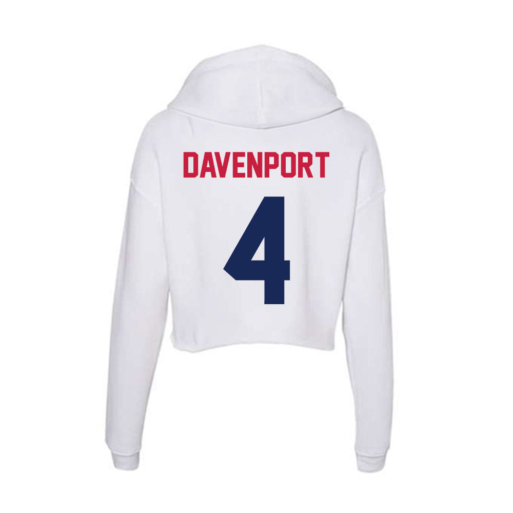 South Alabama - NCAA Football : Bishop Davenport - Women's Crop Fleece Hoodie-1