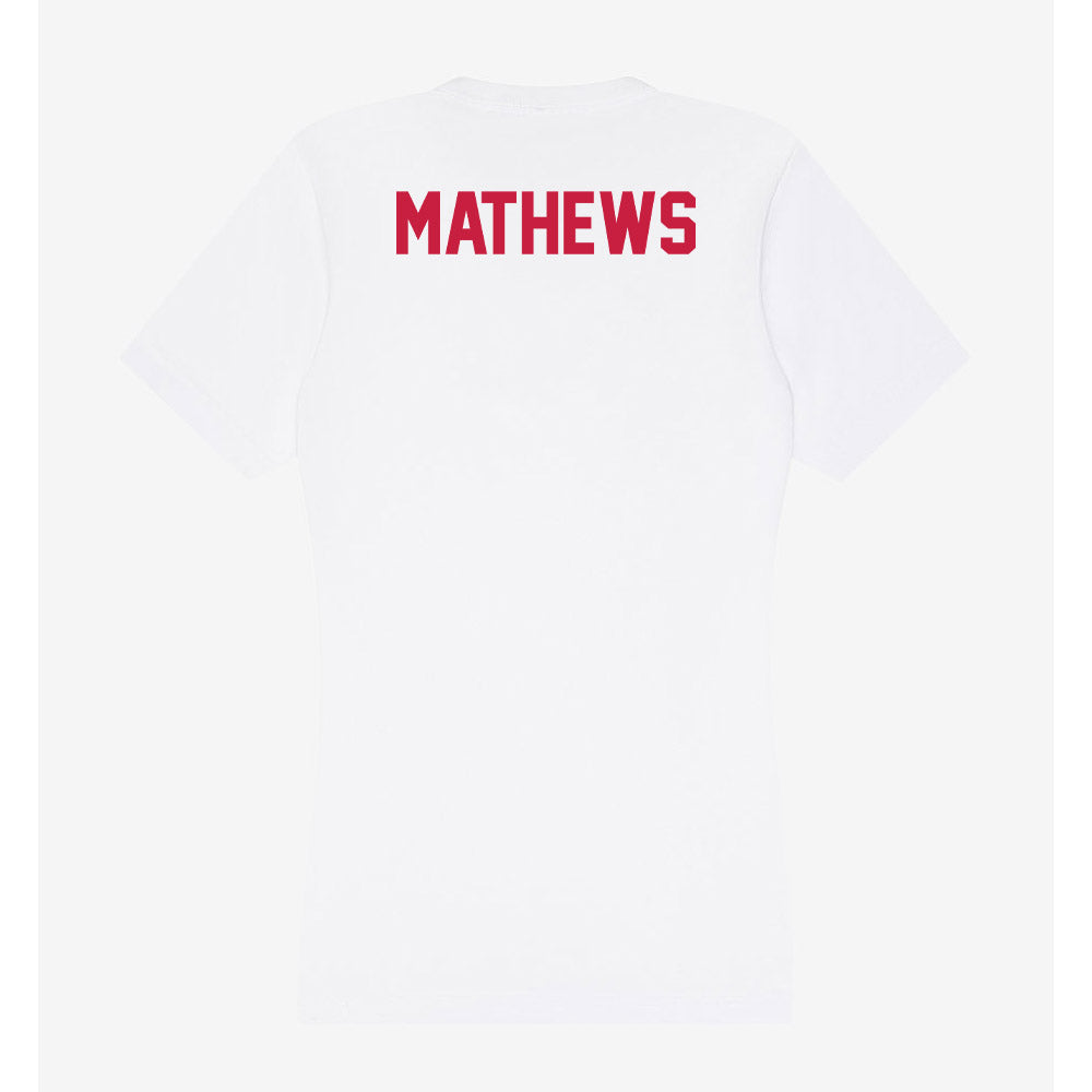 South Alabama - NCAA Women's Track & Field : Morgan Mathews - Women's V-Neck T-Shirt-1