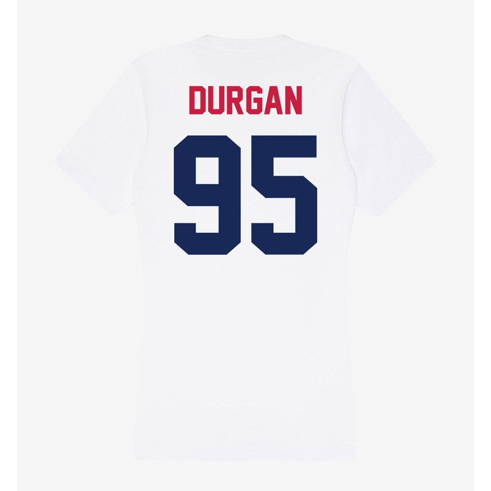 South Alabama - NCAA Football : Jalyn Durgan - Women's V-Neck T-Shirt-1