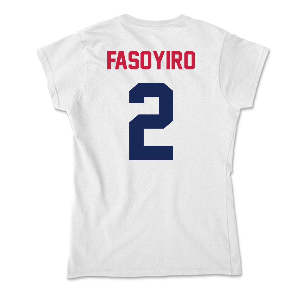 South Alabama - NCAA Men's Basketball : Dylan Fasoyiro - Soft Style Women’s T-Shirt-1