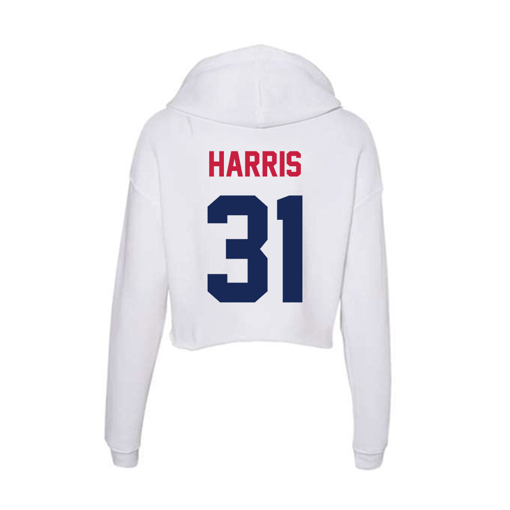 South Alabama - NCAA Football : Mike Harris - Women's Crop Fleece Hoodie-1