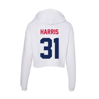 South Alabama - NCAA Football : Mike Harris - Women's Crop Fleece Hoodie-1