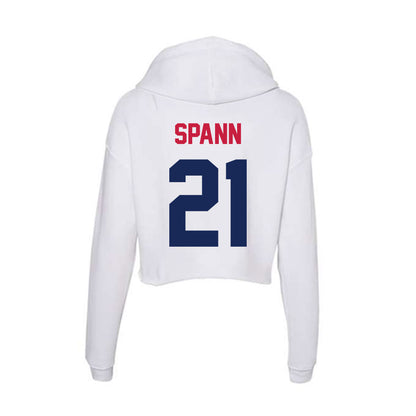 South Alabama - NCAA Women's Basketball : Alicia Spann - Women's Crop Fleece Hoodie-1