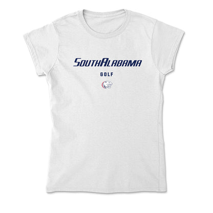 South Alabama - NCAA Men's Golf : Eli Mitchell - Soft Style Women’s T-Shirt-0
